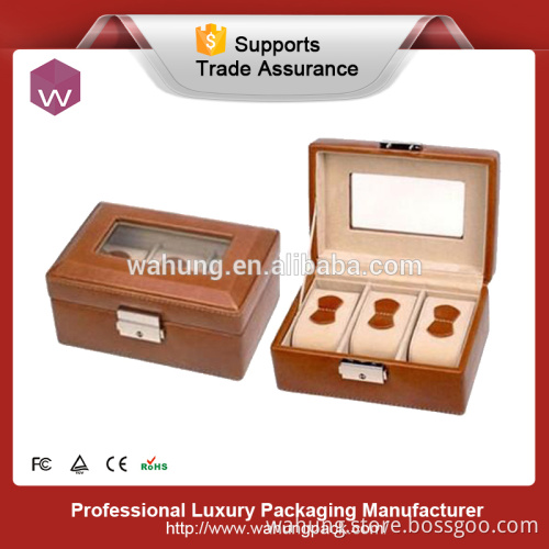 Popular watch box design gift packaging for 3 watches